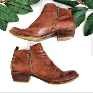 Lucky Brand Basel Leather Ankle Boot Booties